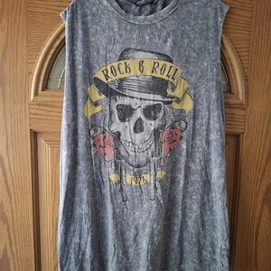 Fashion Nova Gray Rock & Roll Dress